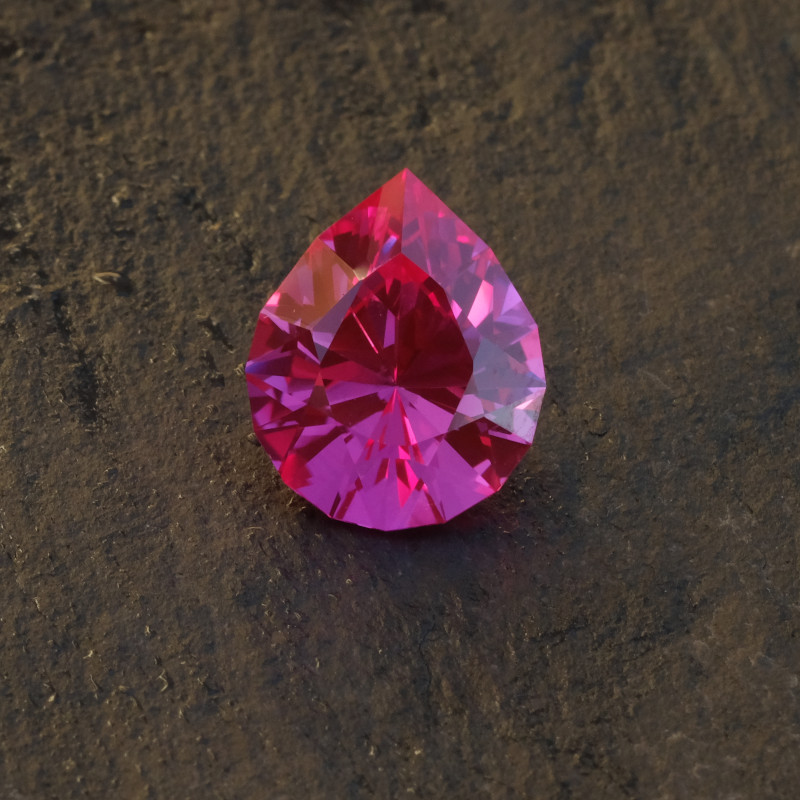 Pink Sapphire - Brilliant Pear Gemstone