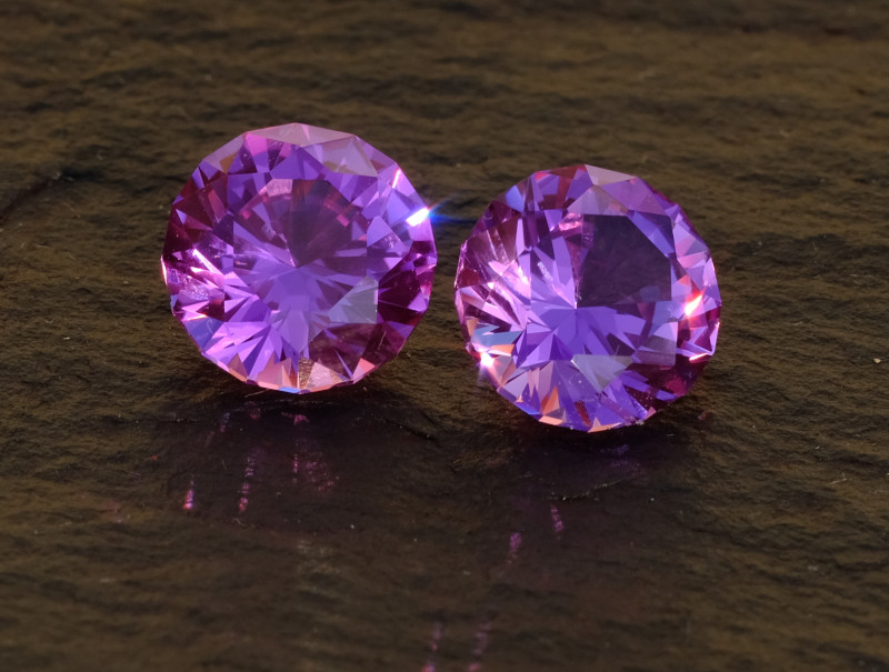 Pair Pink Sapphires - SRB Gemstonest 