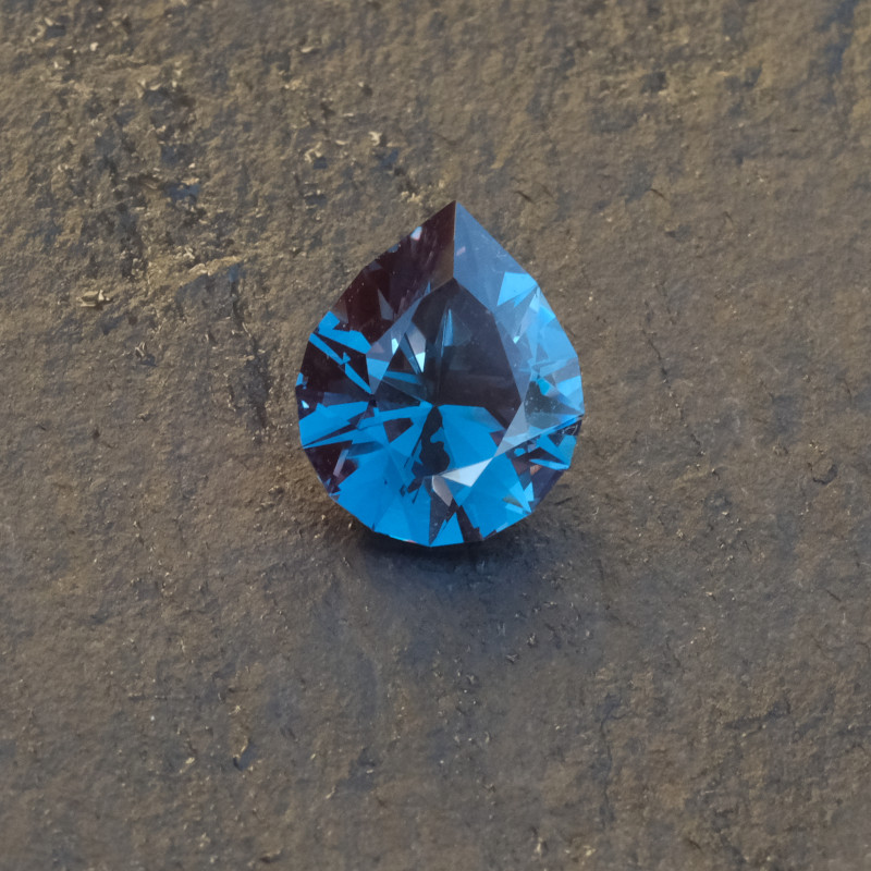 Blue Spinel - Brilliant Pear Gemstone